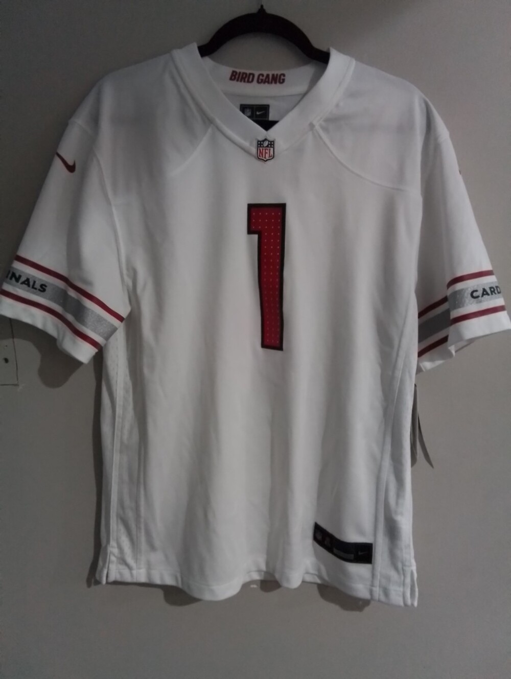 NWT Nike White Arizona Cardinals #1 Murray Jersey with Red Accents